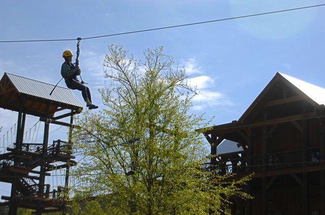 Cool River Adventures People on Ziplines