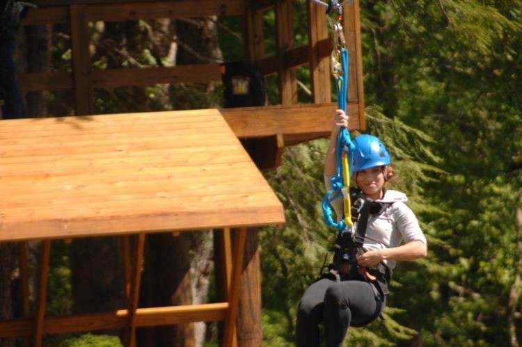 Cool River Adventures People on Ziplines