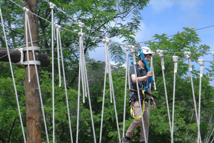 Cool River Adventures People on Ziplines