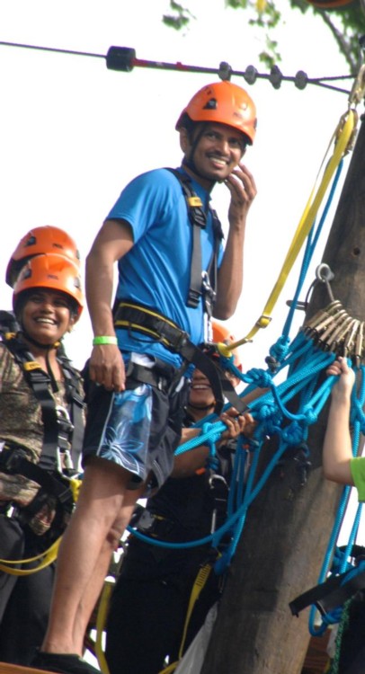 Cool River Adventures People on Ziplines