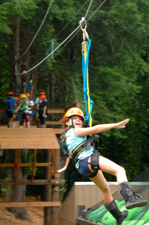 Cool River Adventures People on Ziplines