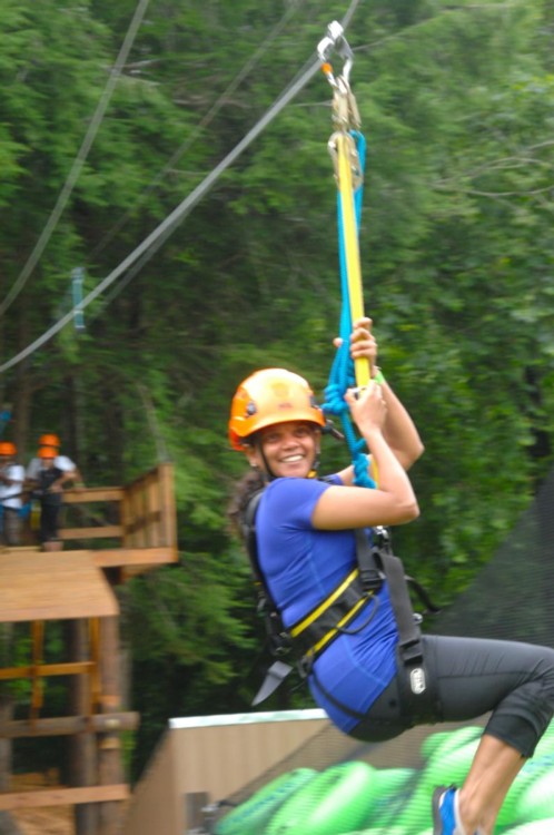 Cool River Adventures People on Ziplines