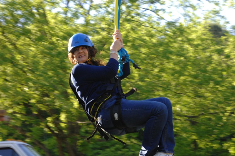 Cool River Adventures People on Ziplines