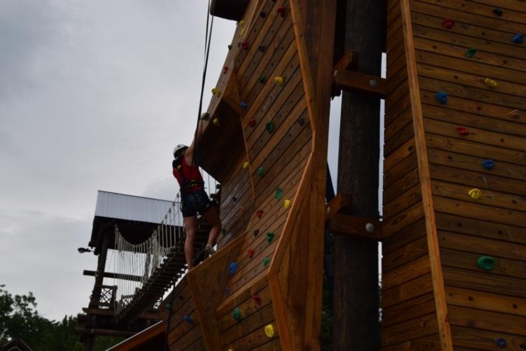 Cool River Adventures People on Climbing Walls