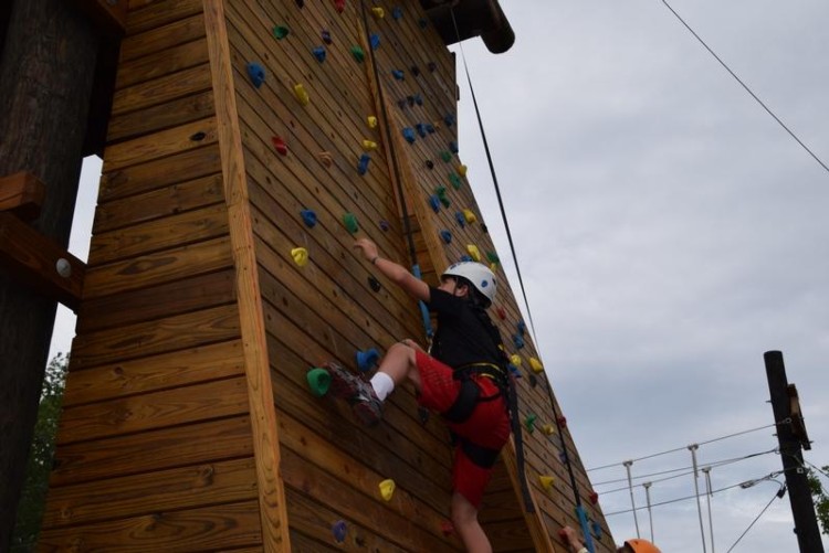 Cool River Adventures People on Climbing Walls