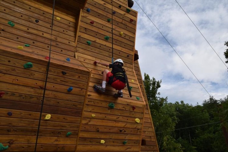 Cool River Adventures People on Climbing Walls