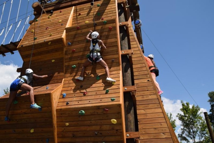 Cool River Adventures People on Climbing Walls
