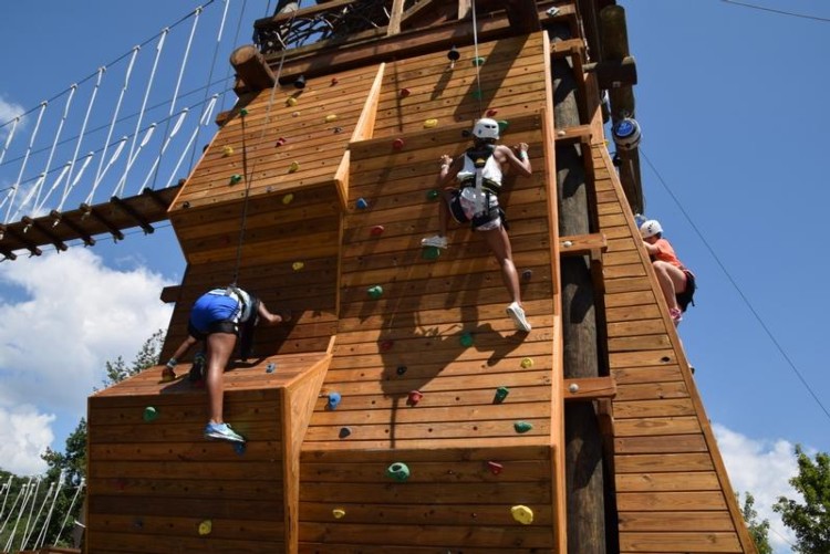 Cool River Adventures People on Climbing Walls