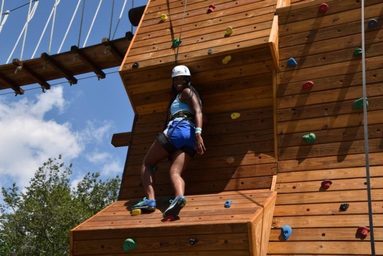 Cool River Adventures People on Climbing Walls