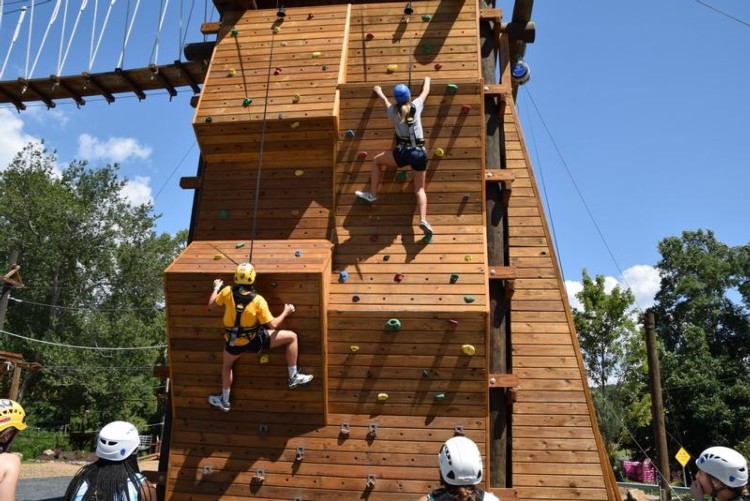 Cool River Adventures People on Climbing Walls