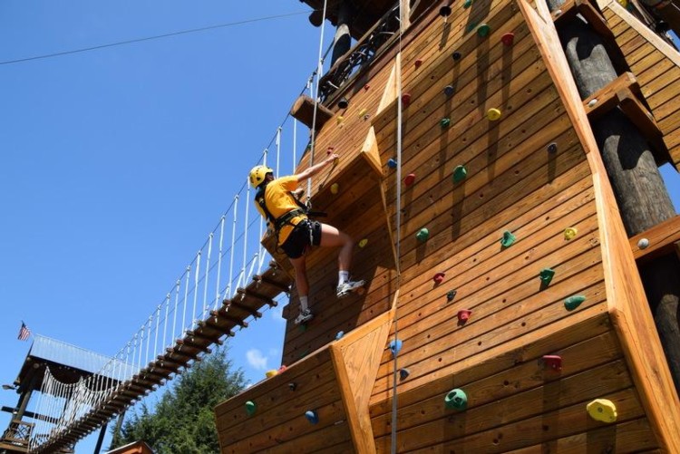 Cool River Adventures People on Climbing Walls
