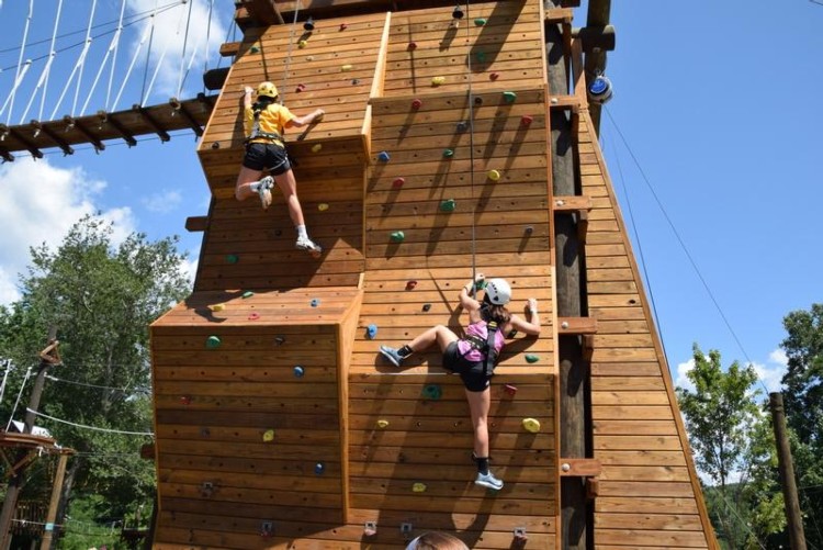 Cool River Adventures People on Climbing Walls